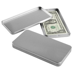 4Pcs Metal Cash Box Money Holder, Cash Organizer, Single Row Currency Tray wi…