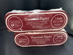 Texas Instruments Thermal Paper TP-27225 6 Rolls 2 1/4 X 165 50 Meter Rolls