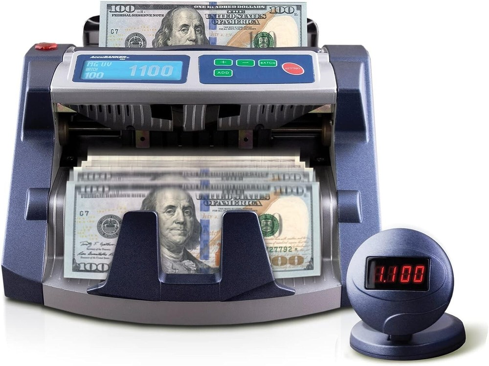 AccuBANKER AB1100PLUS Digital Bill Counter 200 Bills Speed 1300/Min CE UL Listed