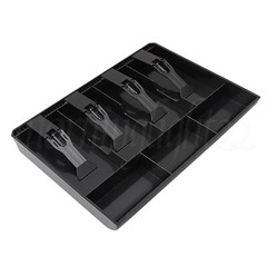 ABS Plastic Black Cash Register Drawer for Money Storage 12.68×9.65×1.38″