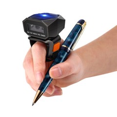 Eyoyo 1D 2D QR Code Finger Ring Scanner Wireless Barcode Scanner for PC Library