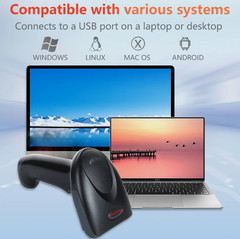 Honeywell 1300G-2 3800G Series USB Barcode Scanner Reader