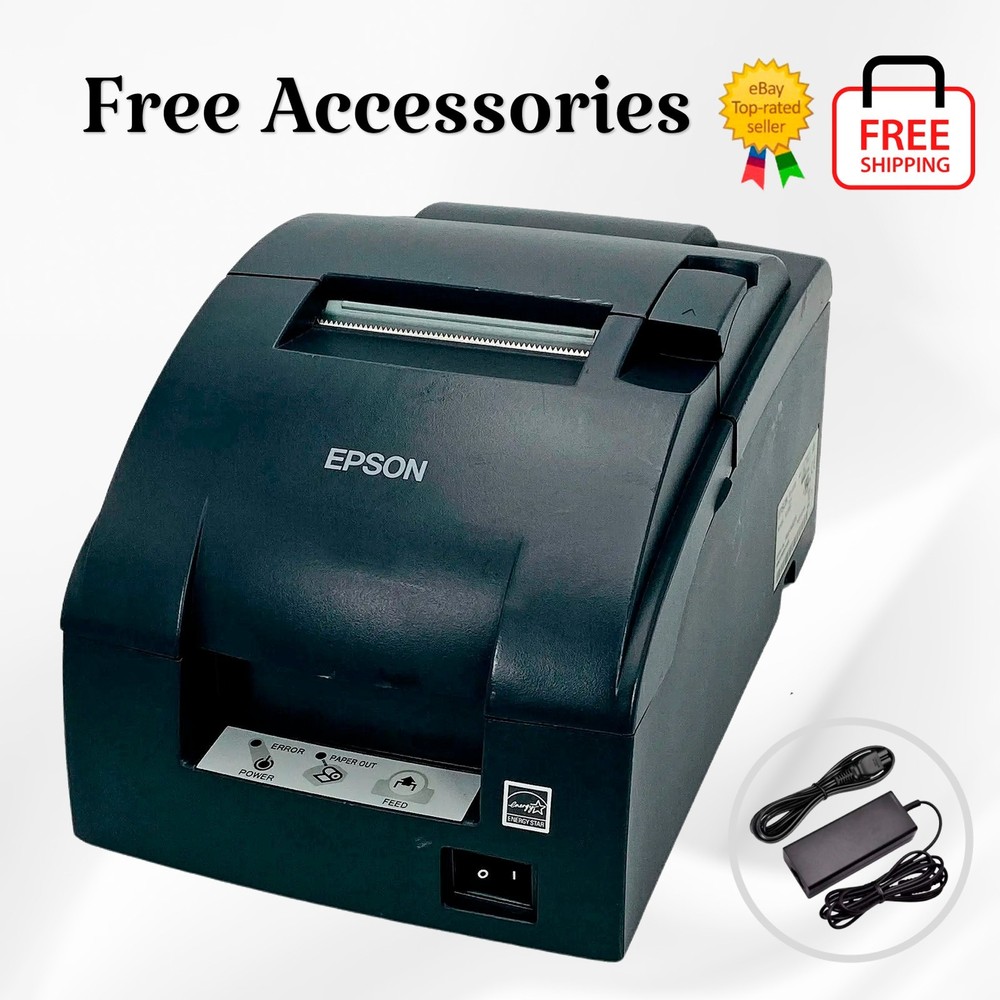 Epson TM-U220B M188B Dot Matrix POS Receipt Kitchen Printer Serial Same Day Ship