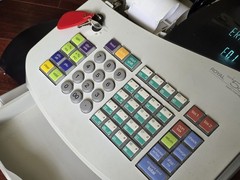 Royal Alpha 587CX Cash Register Management System With Keys Tested Works