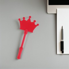 Lightweight Portable Payment Wand Clip in Red for Contactless Card Transactions
