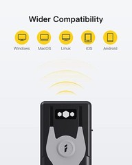 Bluetooth Scanner 1D Barcode Scanner 2.4Ghz USB Adapter Exclusive Shortcuts
