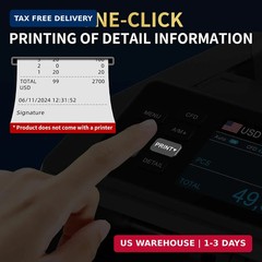 PONNOR N70 Mixed Denomination Money Counter Machine, Value Counting, Cash Counte