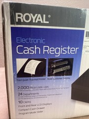 Royal 140DX Electronic Cash Register with Automatic Tax Computation , Black