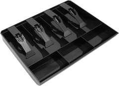 Cash Register Drawer Insert Tray 4 Bill 3 Coin Compartments Money Storage