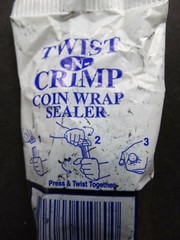 Twist & Crimp 2 Piece Coin Wrapper Crimper Set Seals End of 1c to 25c Flat Rolls