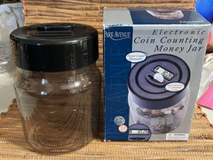 Electronic Coin Counting Money Jar, NIB, Uses 2 AA Batteries ( Not Included)