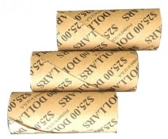 200 Preformed Coin Kraft Wrappers For Small Dollar Size Pre-crimped NEW 2 Packs