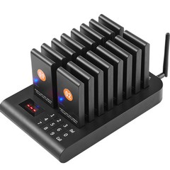 VEVOR Restaurant Wireless Pager System 16 Call Coasters Guest Queuing Calling