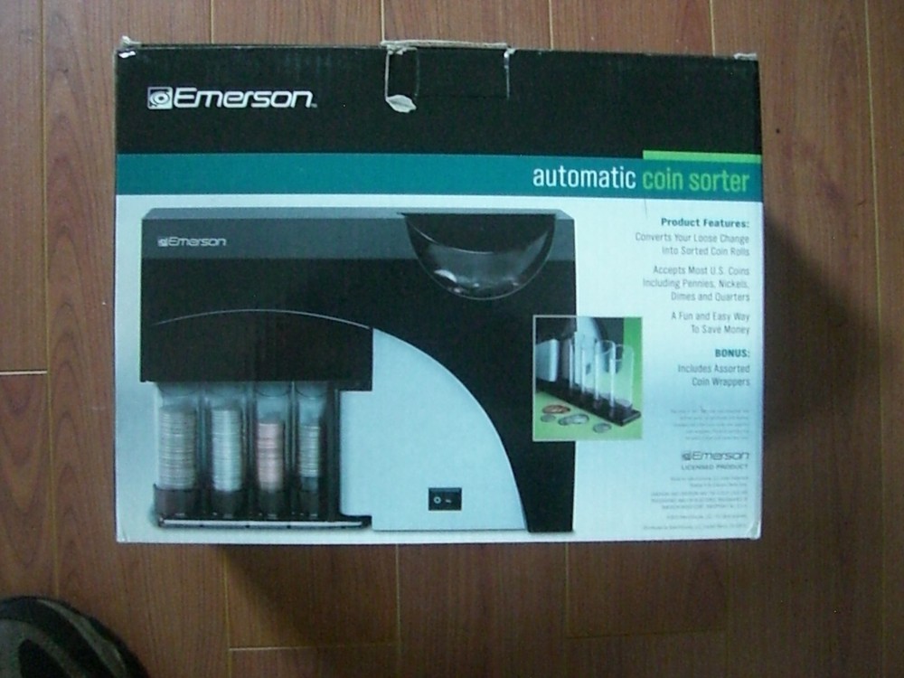 Emerson Automatic Coin Sorter 4 Barrel, #1633724 Used