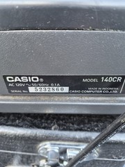 CASIO Model 140CR-1 Electronic Cash Register Till Retail Used Condition Parts