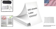 Safe 200 Page Thermal Paper – 8.5 x 11, Compatible with Peripage & Hprt Printers