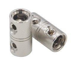 2 Pcs 4 Gauge Wire Coupler Terminal Audio Car Brass Terminal Butt Connector f…