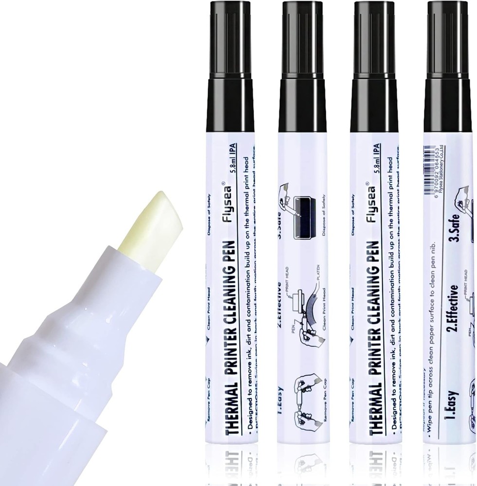 Thermal Printer Printhead Cleaning Pen for Thermal Receipt Shipping Label POS Ca