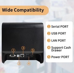 Rongta POS Printer, 80Mm USB Thermal Receipt Printer, RP820 New open box