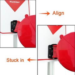 Take-A-Number System Ticket Dispenser with Counter Stand and 1 Roll Queue Tap…
