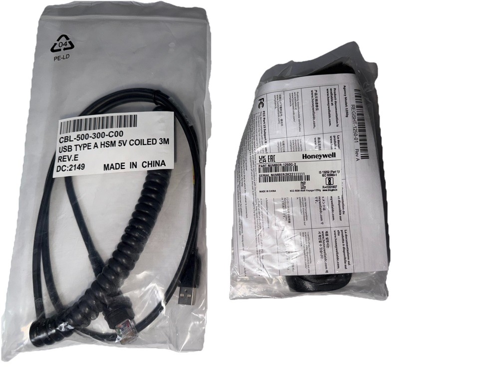 Honeywell 1250G-2USB-1 Barcode Scanner – Black Open Box