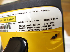 PSC PS72-2000-0200-201 *NEW OLD STOCK* Powerscan 7000 2D SR Barcode Scanner