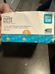 Pen+Gear 3-1/8″ x 190′ Thermal Receipt Paper Roll, 3 Count
