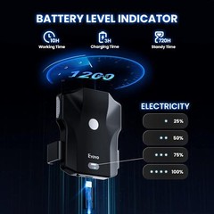 Eyoyo Bluetooth QR Code Scanner 1D 2D Wireless Back Clip UPC Barcode Reader