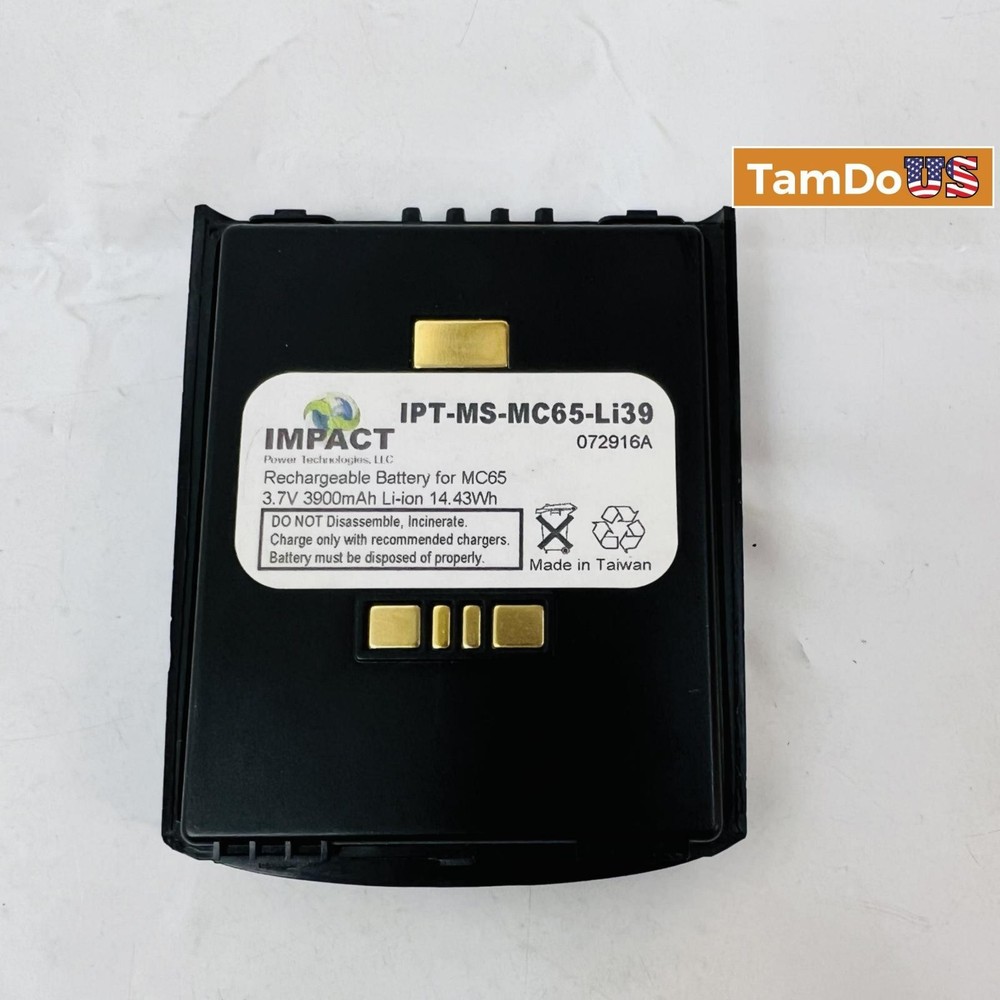 Impact IP-MS-MC65-Li39 Battery 3.7V 3900mAh Li-ion 14.43Wh for MC65 Rechargeable