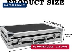 Large Cash Box with Money Tray, Lockable Money Box for Cash, Large Cash Organize