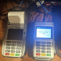 First Data FD150 & RP10 Wired Credit Card Terminals Lot of 2