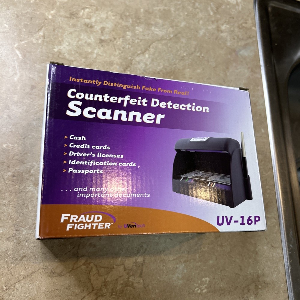 UVeritech UV-16P FRAUD FIGHTER Counterfeit Detection Scanner