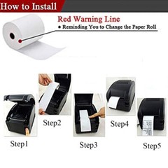 2 1/4″ x 50′ Thermal Credit Card Cash Register POS Receipt Paper – 200 Rolls US