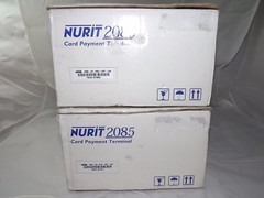 2 New Nurit 2085 Credit Card Payment Terminals NOB