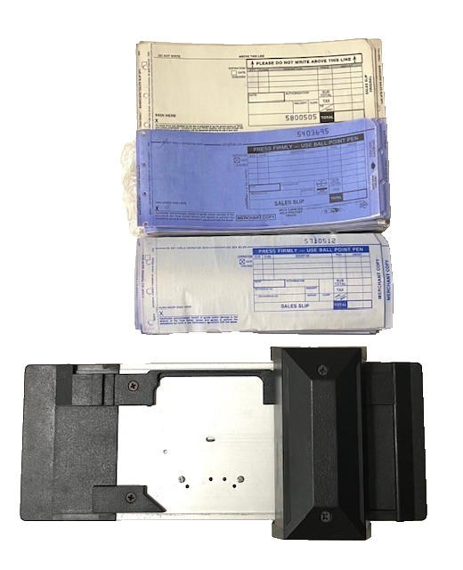 VTG Bartizan Manual Slider Credit Card Imprinter Machine 2000 Series Plus Slips