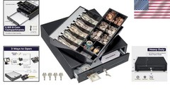 Black Cash Register Drawer 5 Bill/8 Coin