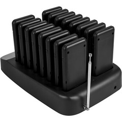 VEVOR 16 Restaurant Pagers Wireless Guest Paging System Queuing Calling Beeper