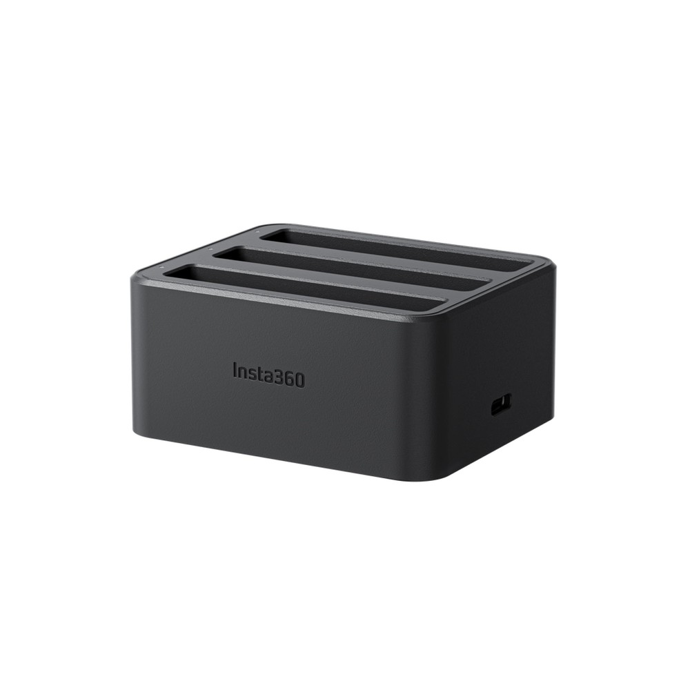 Yellow Electronic Device Docking Station Fast Charging for Three Batteries