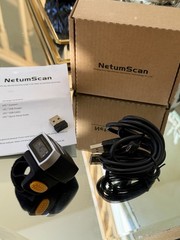 NETUM Bluetooth Barcode Scanner 1D 2D QR Ring Mini Bar Code Reader 2.4GWireless