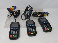 Lot Of 3 Pax SP30 Credit Card Reader Pin Pad Not Recently Tested *Please Read*