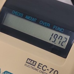 MAX Electronic Checkwriter Model EC-70 From The Old Hendricks Co. Indiana Jail