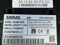 TESTED Sam4s GCUBE-102D Compact High-speed Thermal POS Receipt Printer USB LAN
