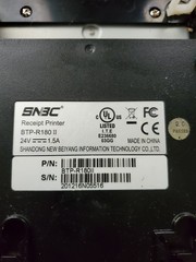 SNBC BTP-R180II Thermal Receipt POS Printer W/ Power Cord. (Tested And working)