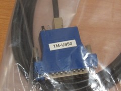 Verifone 10FT Shielded RS-232 Cable 13836-01 & TM-U950 Printer Adapter 55095-01