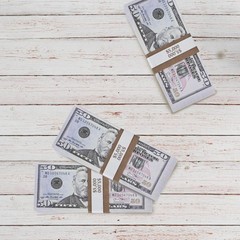 Self-Adhesive Bill Wrappers Currency Straps Brown $5000 for Fast Billing