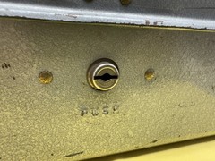 Union Steel Chest Corp Utilco Gray & Blue Steel Cash Box – No Key