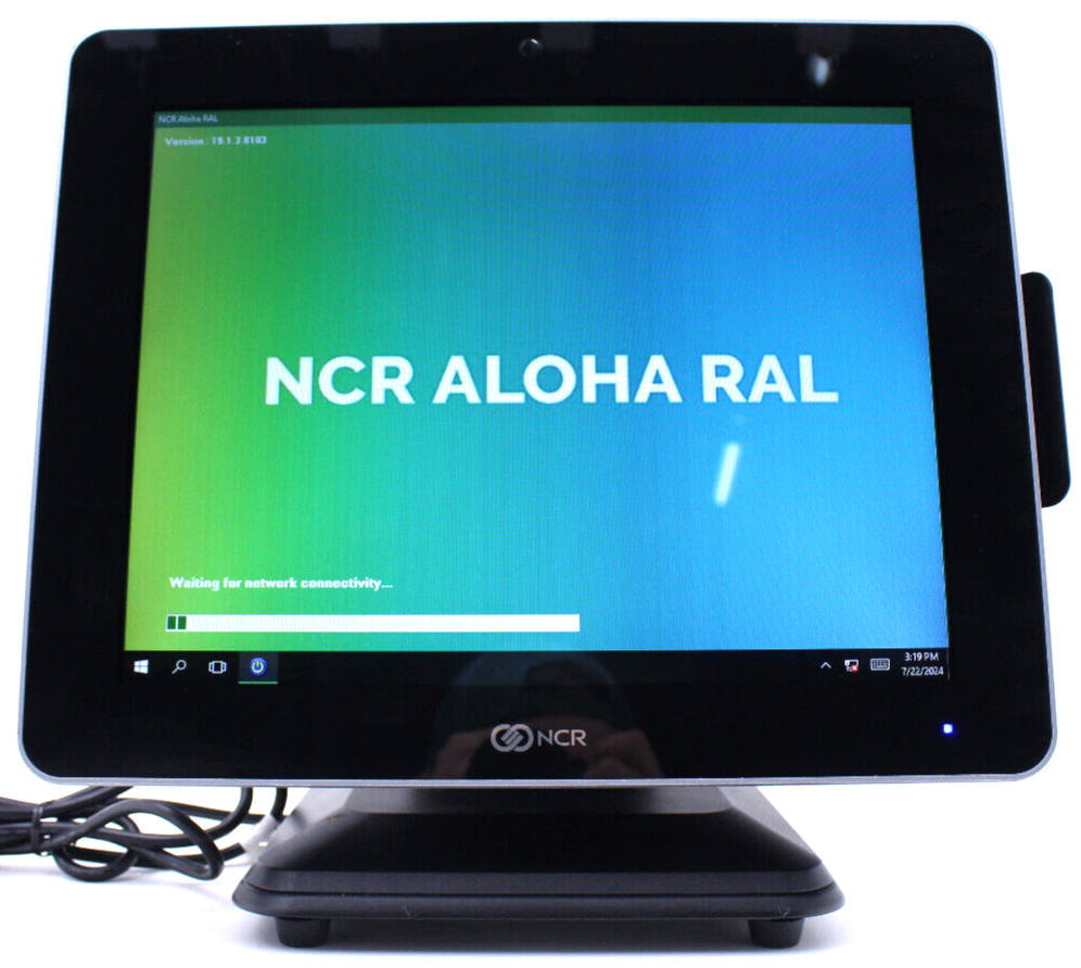 NCR 7761-3100-0063 15″ POS Touch Screen Terminal w/ Stand & Power Supply
