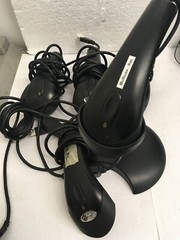 LOT of 5 USB handheld barcode scanners GNSA177 unbranded with 1 stand