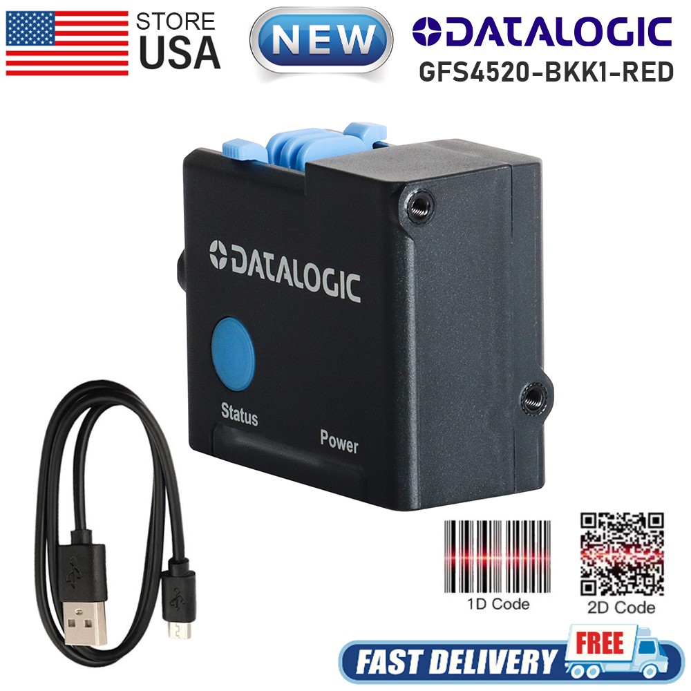 Datalogic GFS4520-BKK1-RED Hand free Fixed Mount 1D 2D QR Barcode Scanner