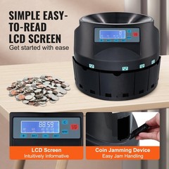 Maquina Para Contar De 2000 Monedas Dinero Para Negocio Contador USD 1 5 10 25￠